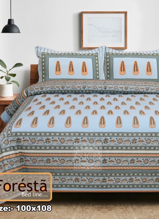 Foresta Double Bed Bedsheet-11